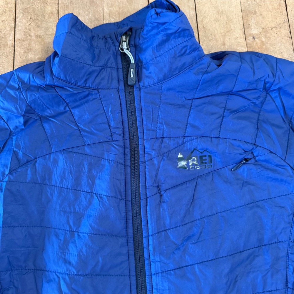REI Co-op Revelcloud II Jacket Women Sz M Blue Outdoor Lightweight Packable - Picture 2 of 8